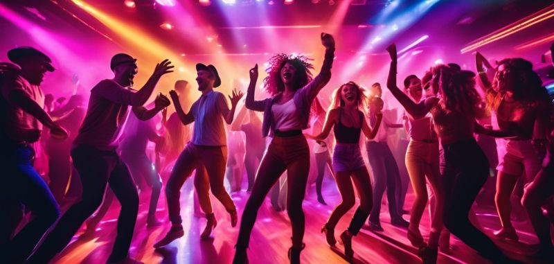 Club night with reusable cups and zero waste decorations