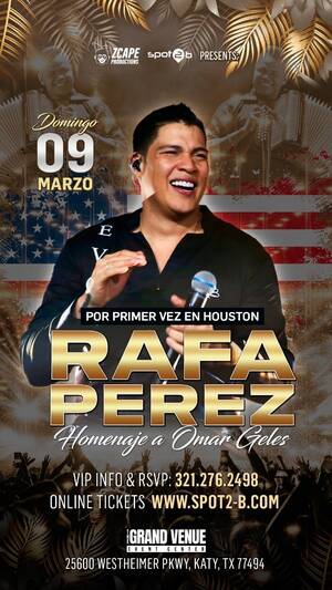 Rafa Perez en Concierto en Houston