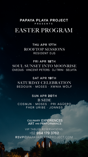 PPP- Presents- EASTER WEEKEND