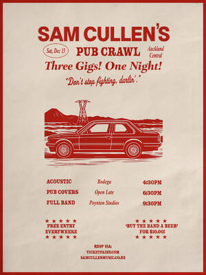 SAM CULLEN & HIS BAND - Three Gigs! One Night!