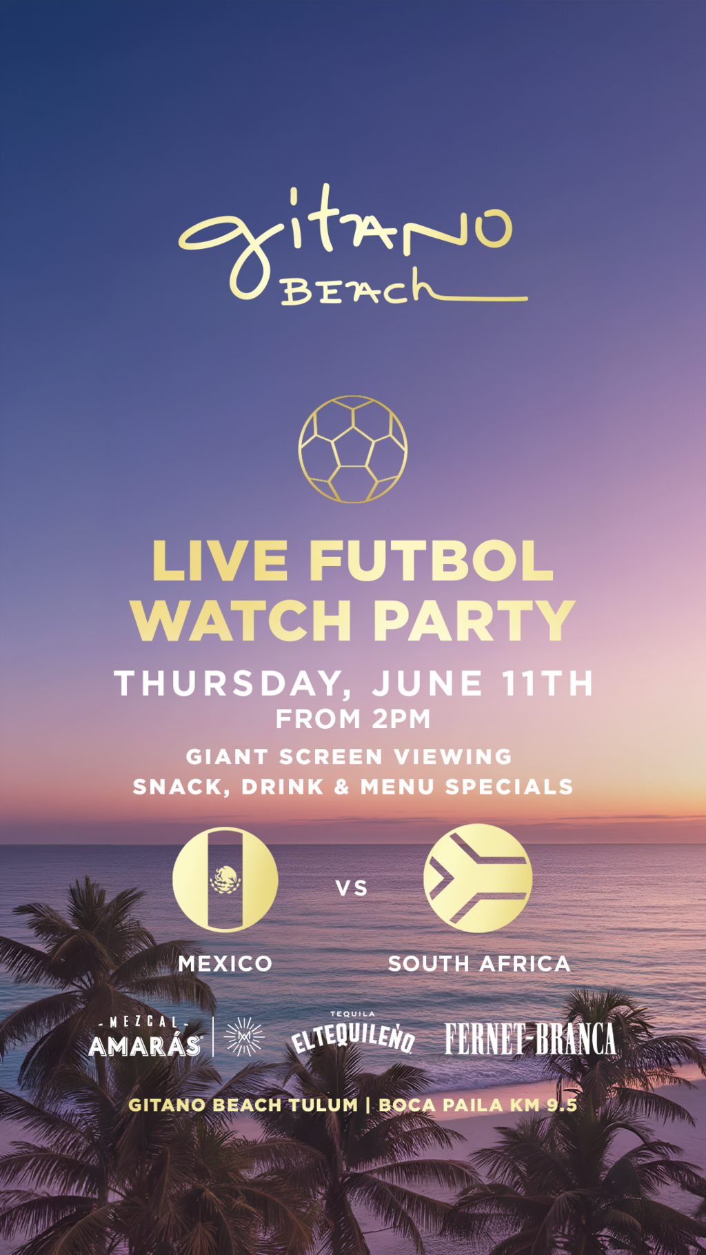 GITANO BEACH SOCCER VIEWING EXPERIENCE