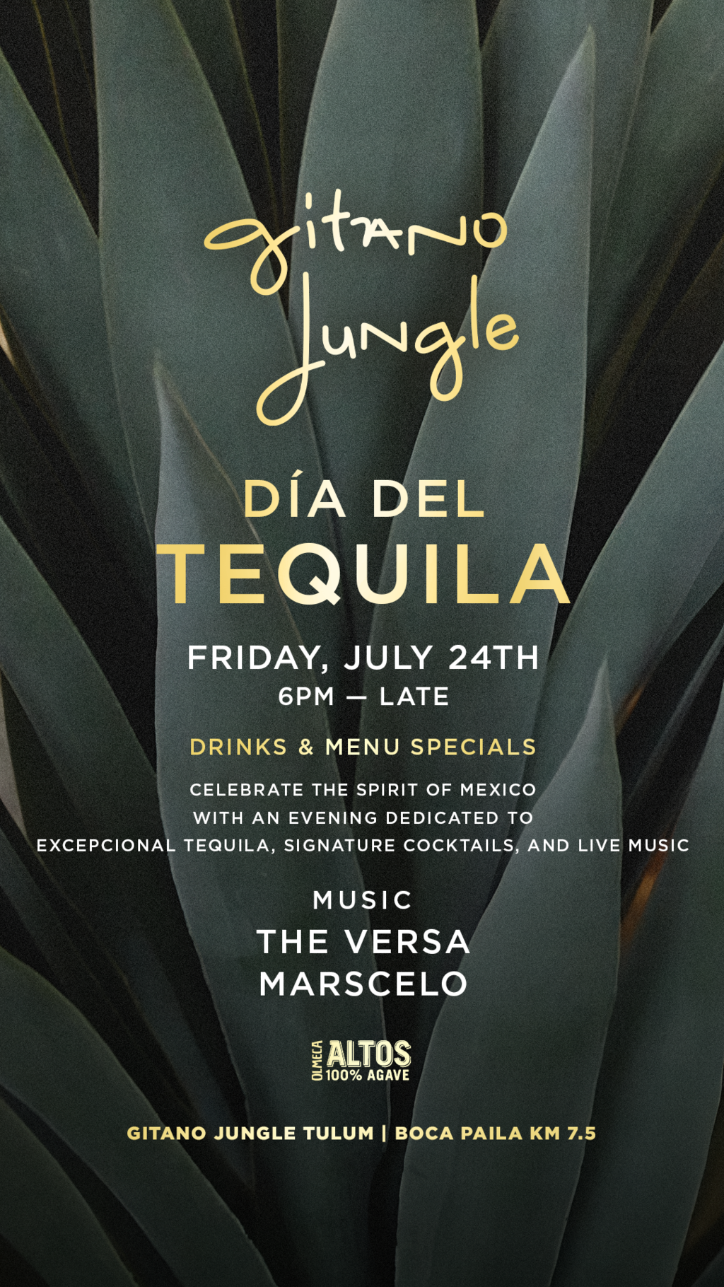 D&iacute;a del Tequila at GITANO JUNGLE