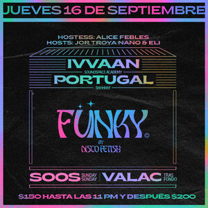 F&uuml;nky by Disco Fetish | 16 de septiembre
