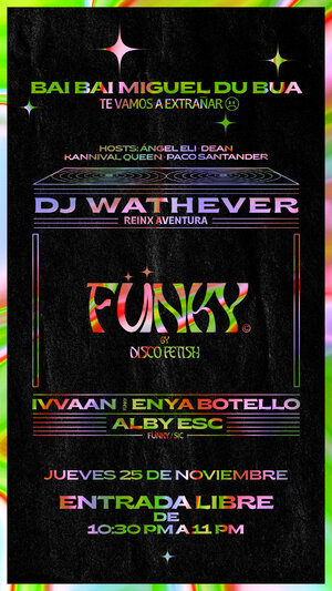 F&uuml;nky by Disco Fetish | 25 de noviembre