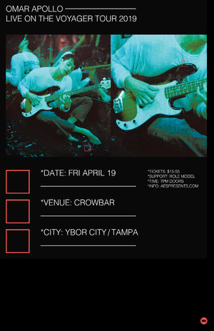 Omar Apollo - The Voyager Tour 2019 - Tampa