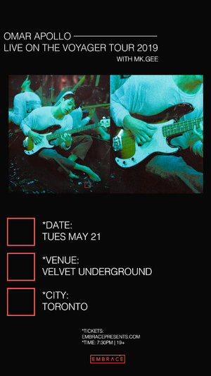 Omar Apollo - The Voyager Tour 2019 - Toronto