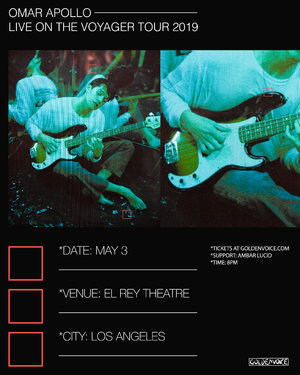 Omar Apollo - The Voyager Tour 2019 - Los Angeles