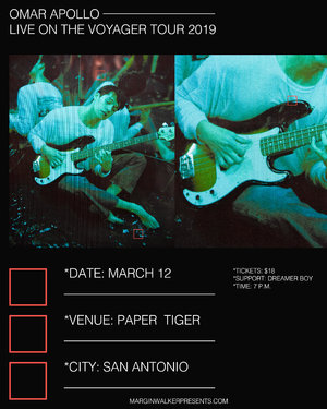 Omar Apollo - The Voyager Tour 2019 - San Antonio