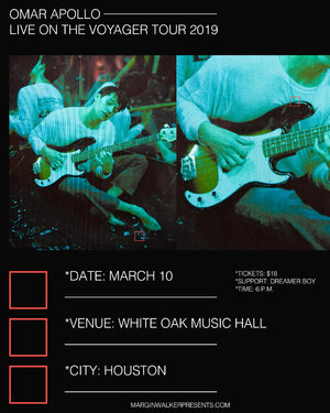 Omar Apollo - The Voyager Tour 2019 - Houston