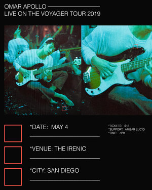 Omar Apollo - The Voyager Tour 2019 - San Diego