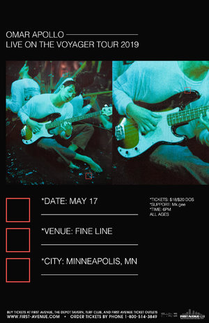 Omar Apollo - The Voyager Tour 2019 - Minneapolis