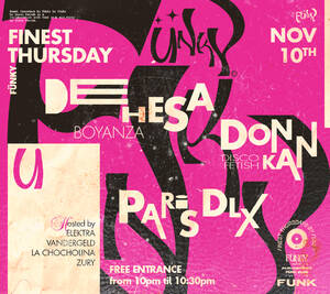 F&uuml;nky by Disco Fetish | 10 de noviembre