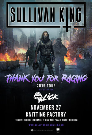 Sullivan King - 'Thank You For Raging' - Boise, ID - 11/27