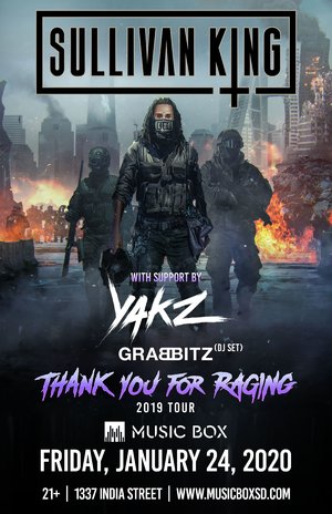 Sullivan King - 'Thank You For Raging' - San Diego, CA - 01/24 - Event in San Diego