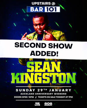 Sean Kingston Upstairs at Bar101 Auckland