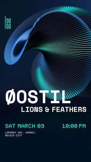 &Oslash;ostil w/Lions and Feathers @ Looloo